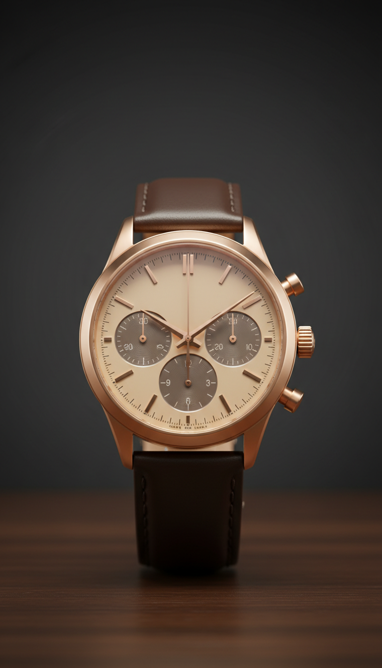 Rose gold limited edition chronograph
