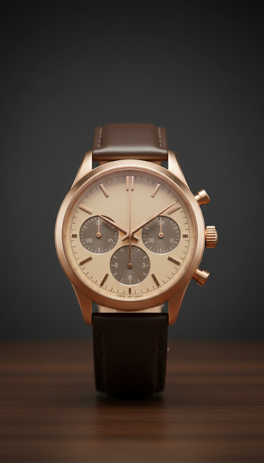 Rose gold limited edition chronograph